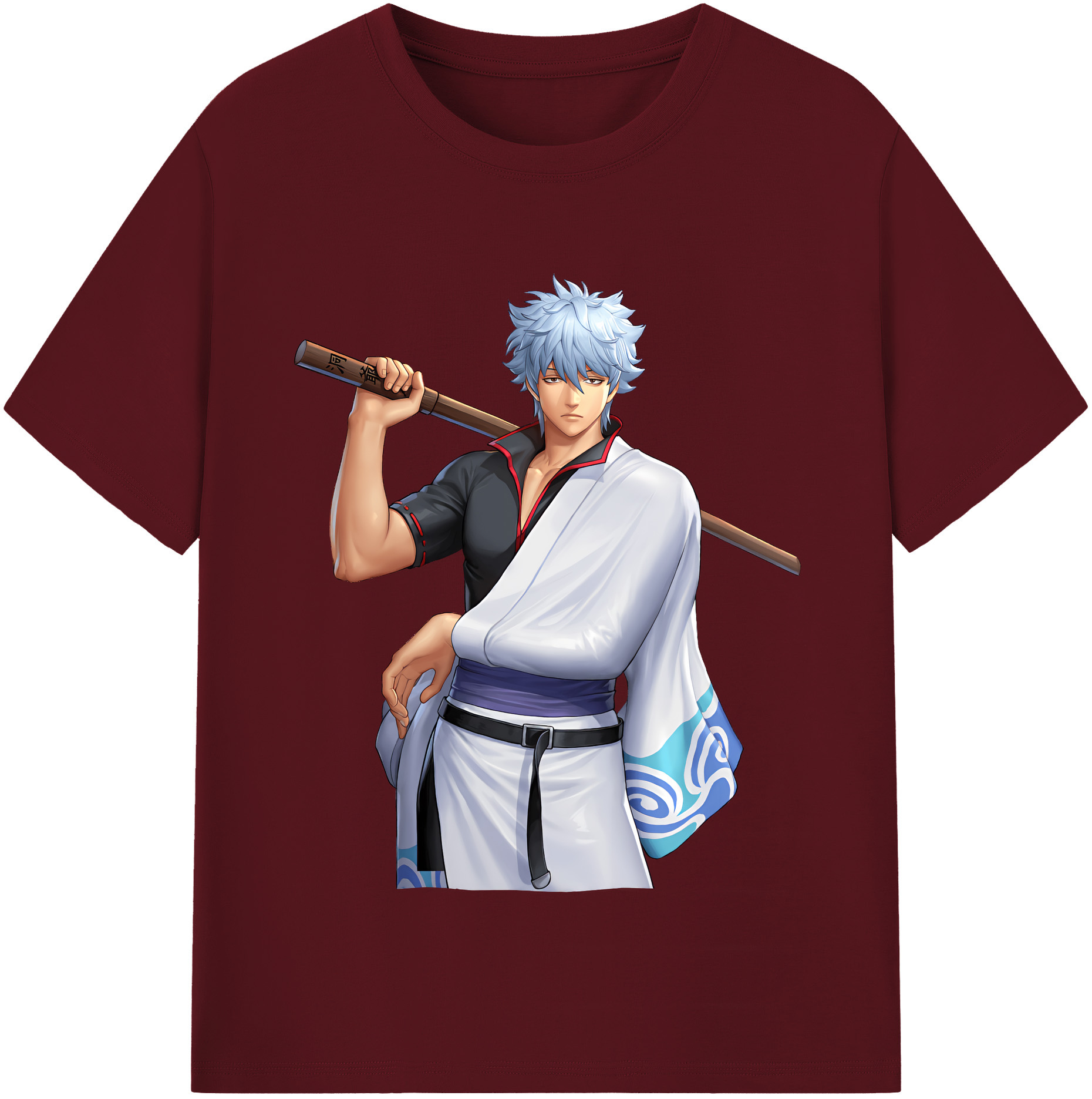 （画像用） ぎんたま 坂田銀時（さかたぎんとき） 神楽 志村新八（しむら しんぱち） GINTAMA Sakata Gintoki Kagura Shimura Shinpachi 綿100％半袖Tシャツ（フロントプリント）